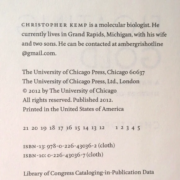 Floating Gold: A Natural (& Unnatural) History of Ambergris -2012 - Picture 12 of 14